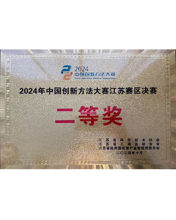 Second Prize, Jiangsu Division Final of 2024 China Innovation Method
Competition